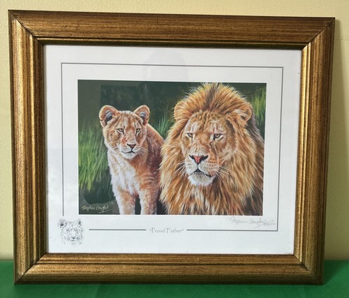 Lion proud father signed - lion, "